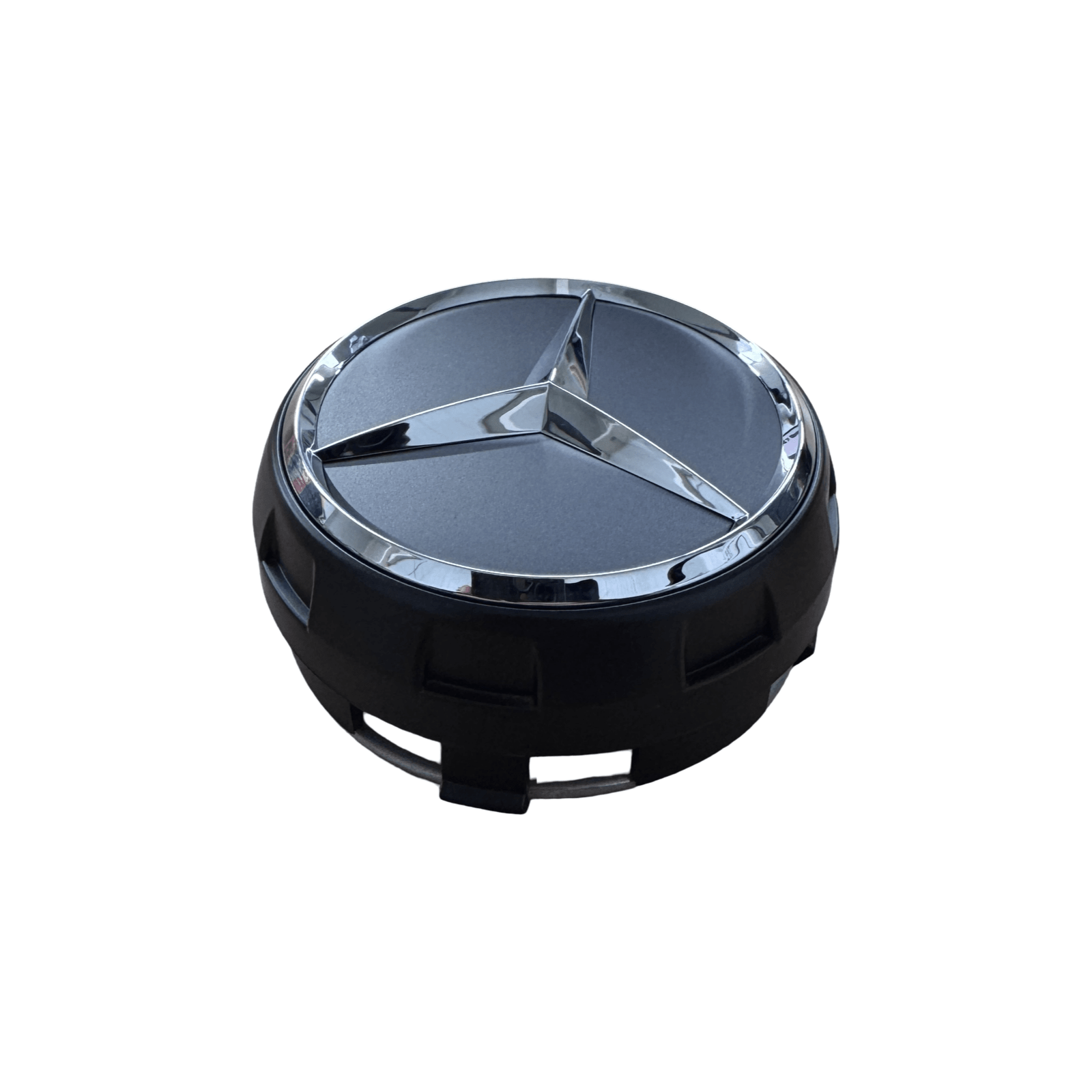Genuine Mercedes-Benz AMG Satin Black Alloy Wheel Centre Caps X4 A0004000900 - GERMAN PARTS