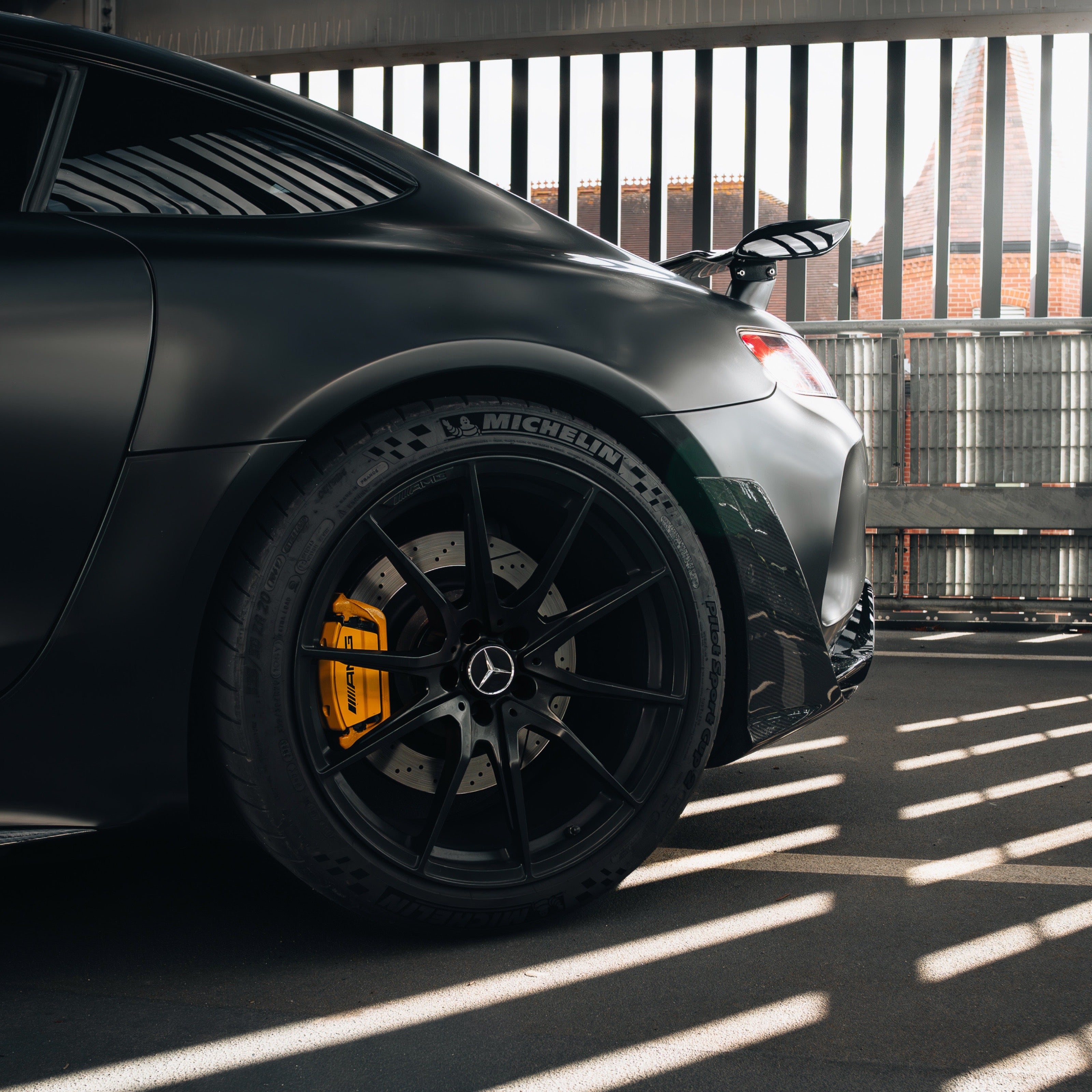 Mercedes AMG GTR & GTR PRO R190 C190 Rear bumper side splitters (Dry Carbon) A1908854904 A1908855004