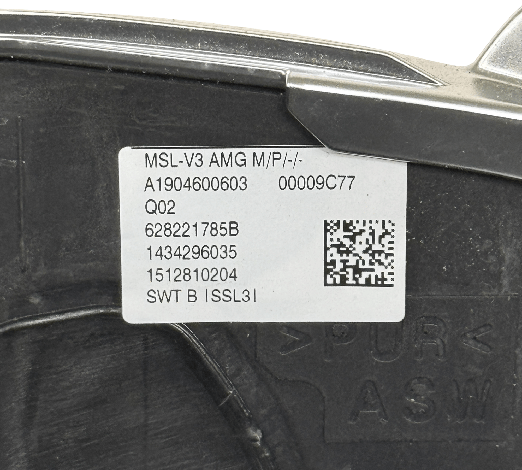 MERCEDES AMG GT C190 W190 AMG Multifunction Steering Wheel A1904600603 Full Alcantara (Silver) - GERMAN PARTS