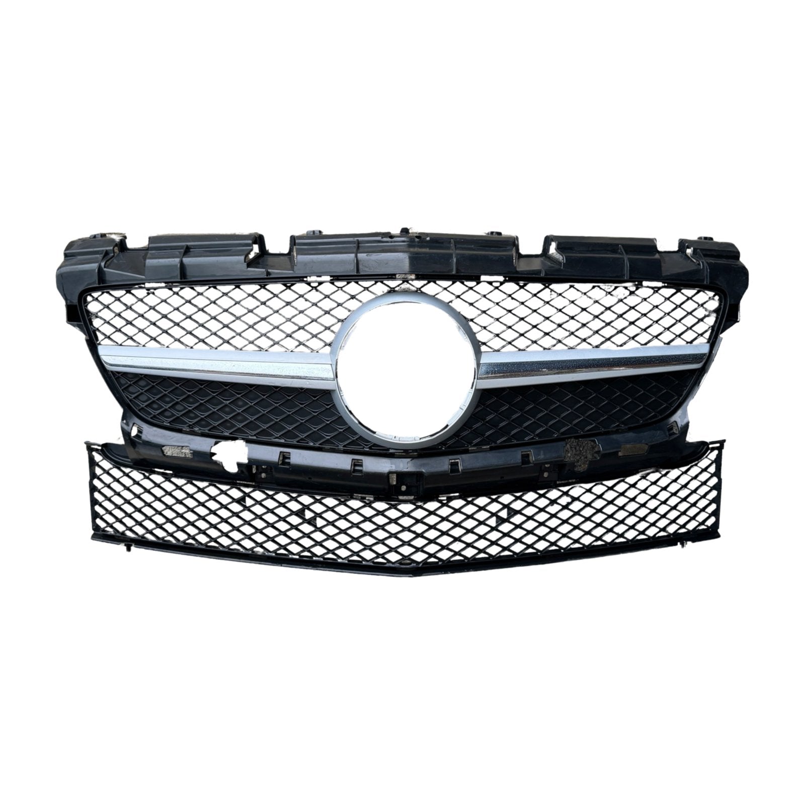 MERCEDES SLK R172 Front Bumper AMG Grille + Star & Carrier - GERMAN PARTS