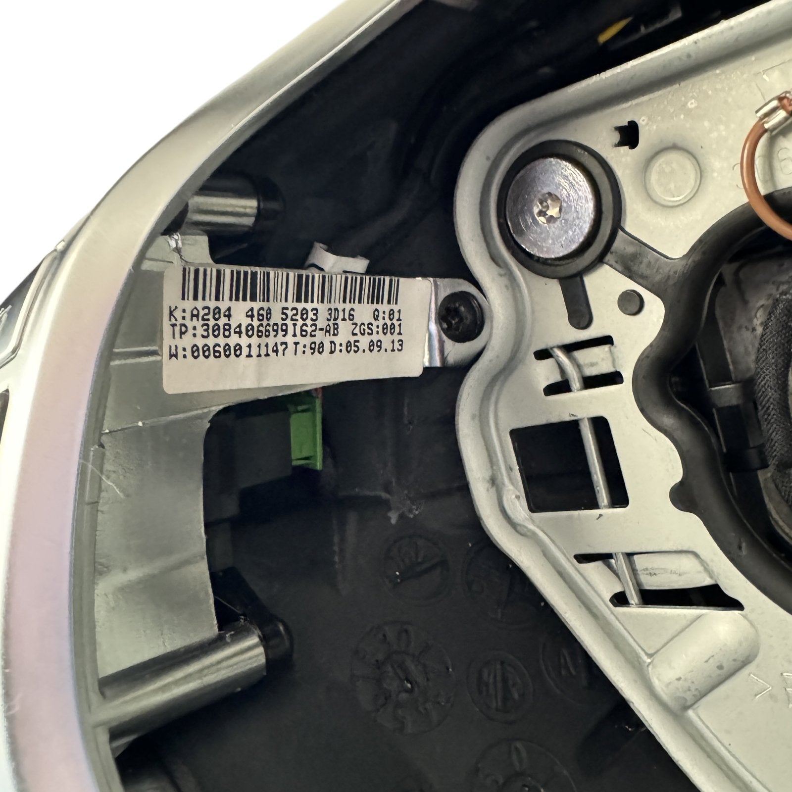 Mercedes A45 CLA45 GLA45 AMG W176 W117 X156 Steering Wheel And Airbag Alcantara Red Stitched - GERMAN PARTS