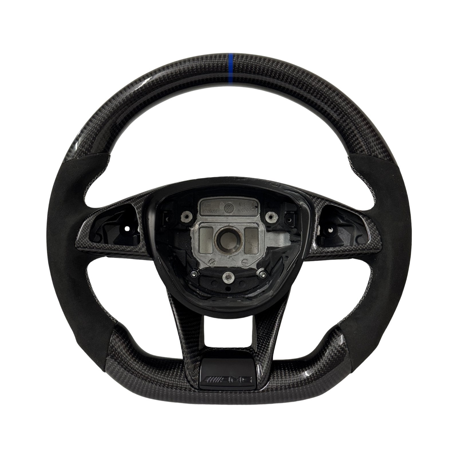 MERCEDES AMG CARBON FIBRE FULLY CUSTOMISABLE STEERING WHEEL 2014 - 2018 MODELS - GERMAN PARTS