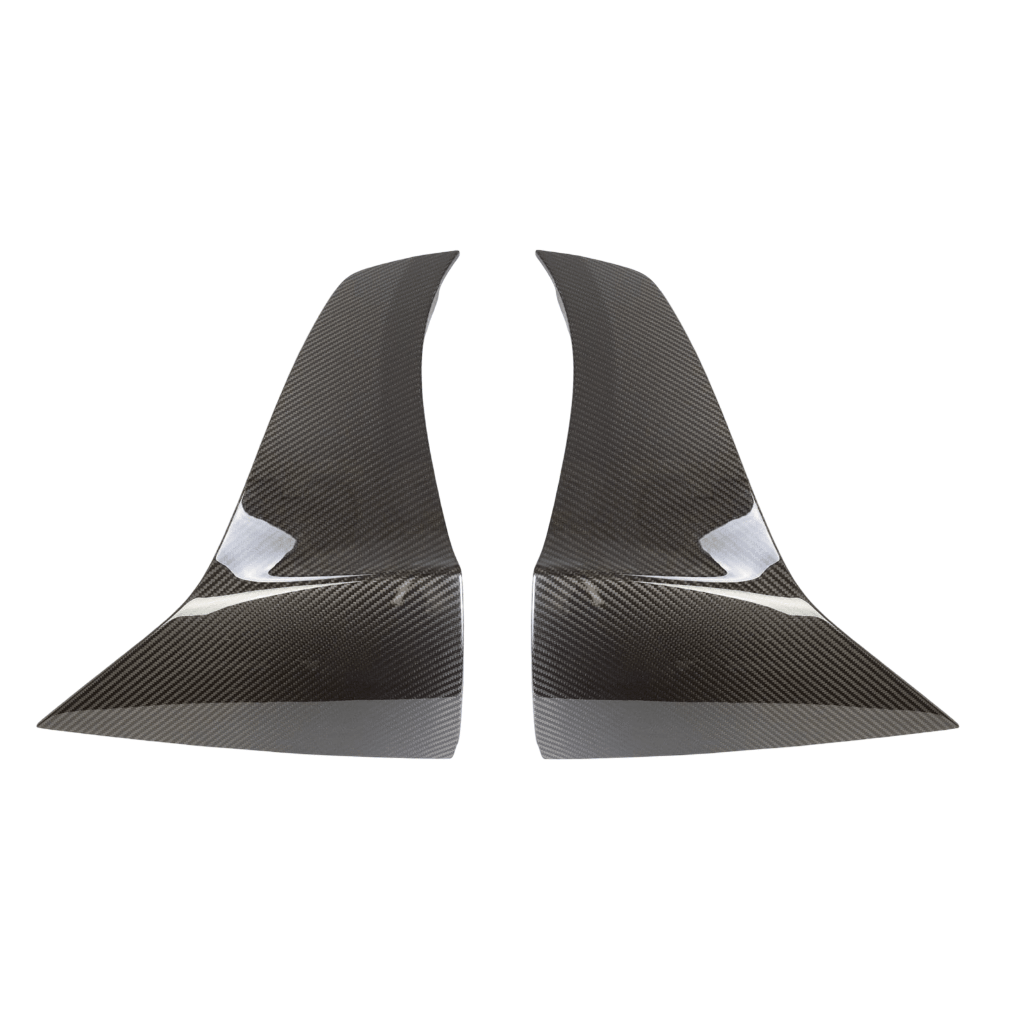 Mercedes AMG GTR & GTR PRO C190 Rear bumper side splitters (Dry Carbon) A1908854904 A1908855004 - GERMAN PARTS
