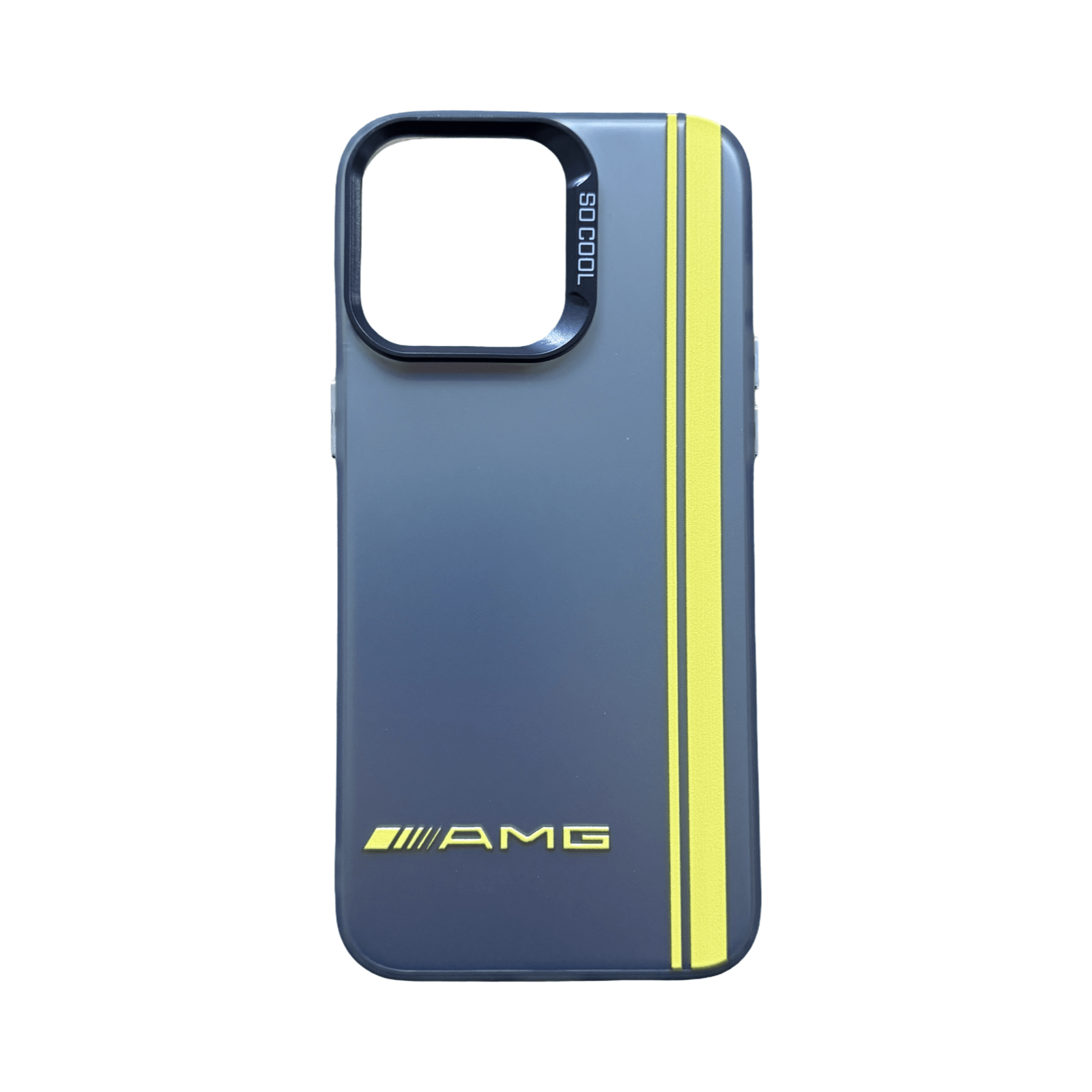 MERCEDES AMG IPHONE CASE - SILVER / YELLOW - GERMAN PARTS