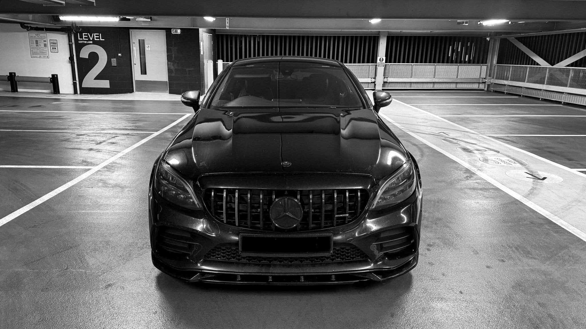 MERCEDES C CLASS W205 C63 *look* aluminium bonnet - GERMAN PARTS