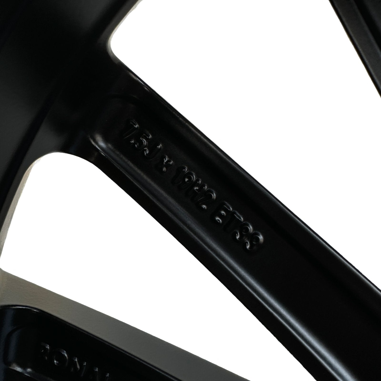MERCEDES C43 FRONT ALLOY 7.5J ET33 A2054015400 MATTE BLACK DIAMOND FINISH - GERMAN PARTS
