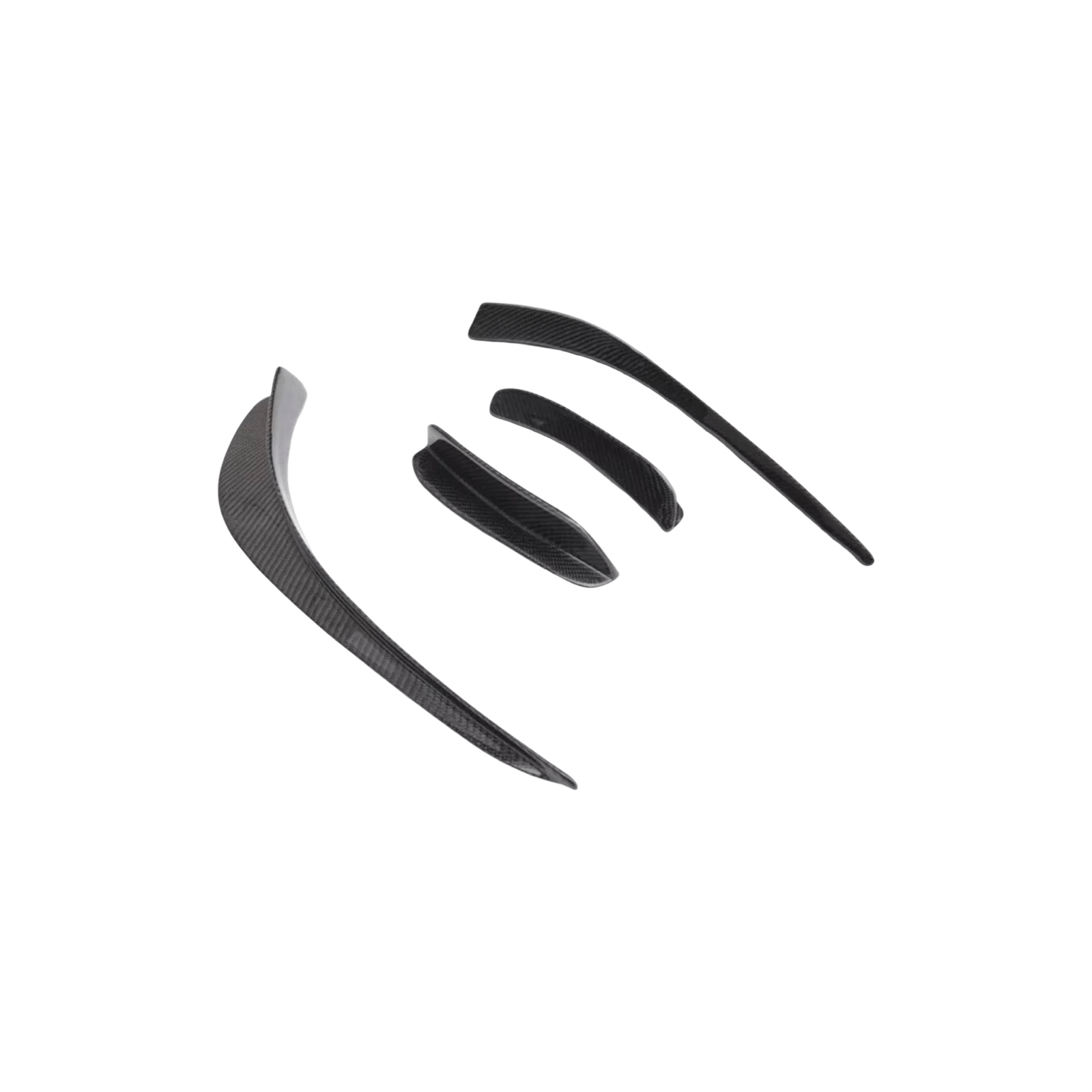 Mercedes C63 W204 Facelift Front bumper Canards (Carbon) - GERMAN PARTS