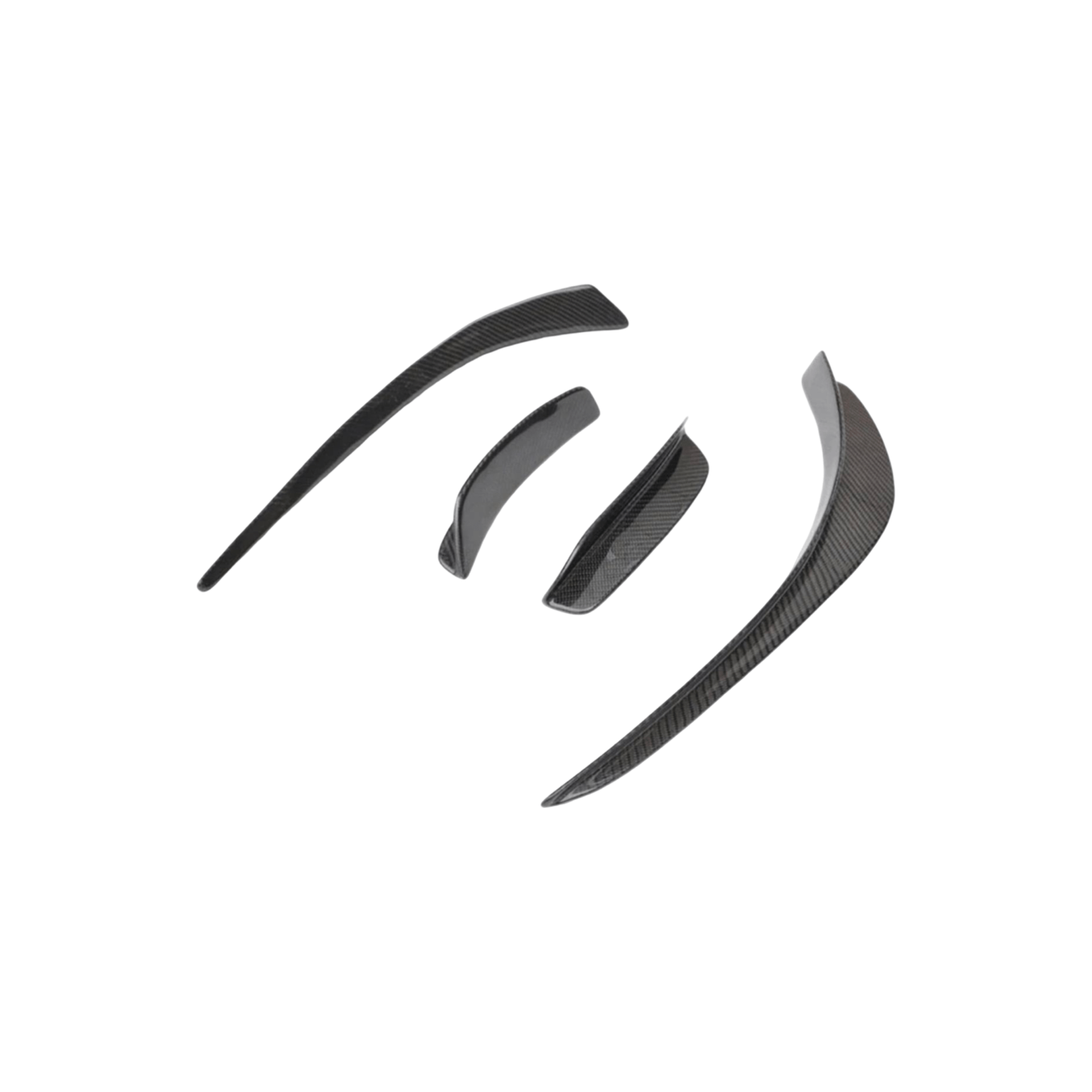 Mercedes C63 W204 Facelift Front bumper Canards (Carbon) - GERMAN PARTS