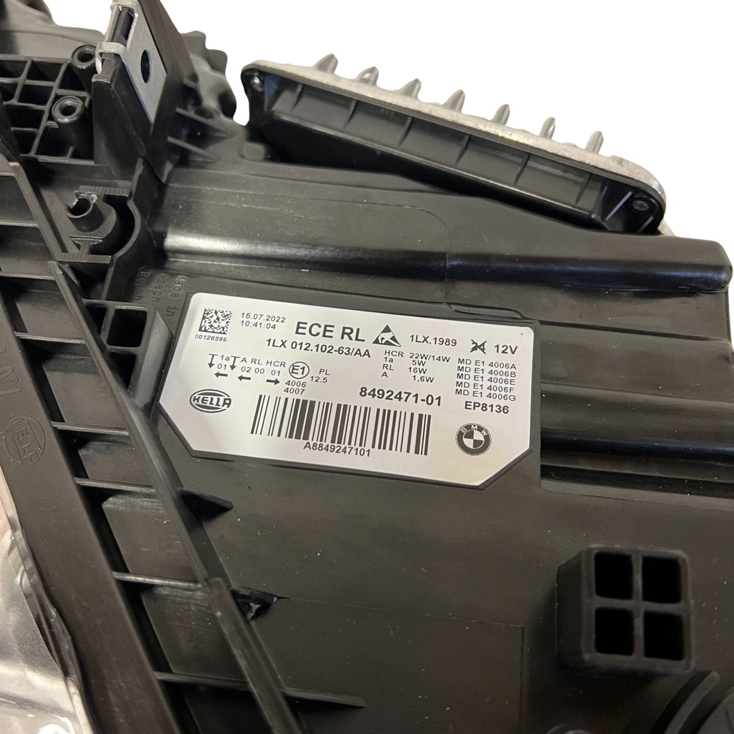 BMW 3 SERIES F30 F31 left side LED headlight LCI shadow edition 8492471 - GERMAN PARTS 