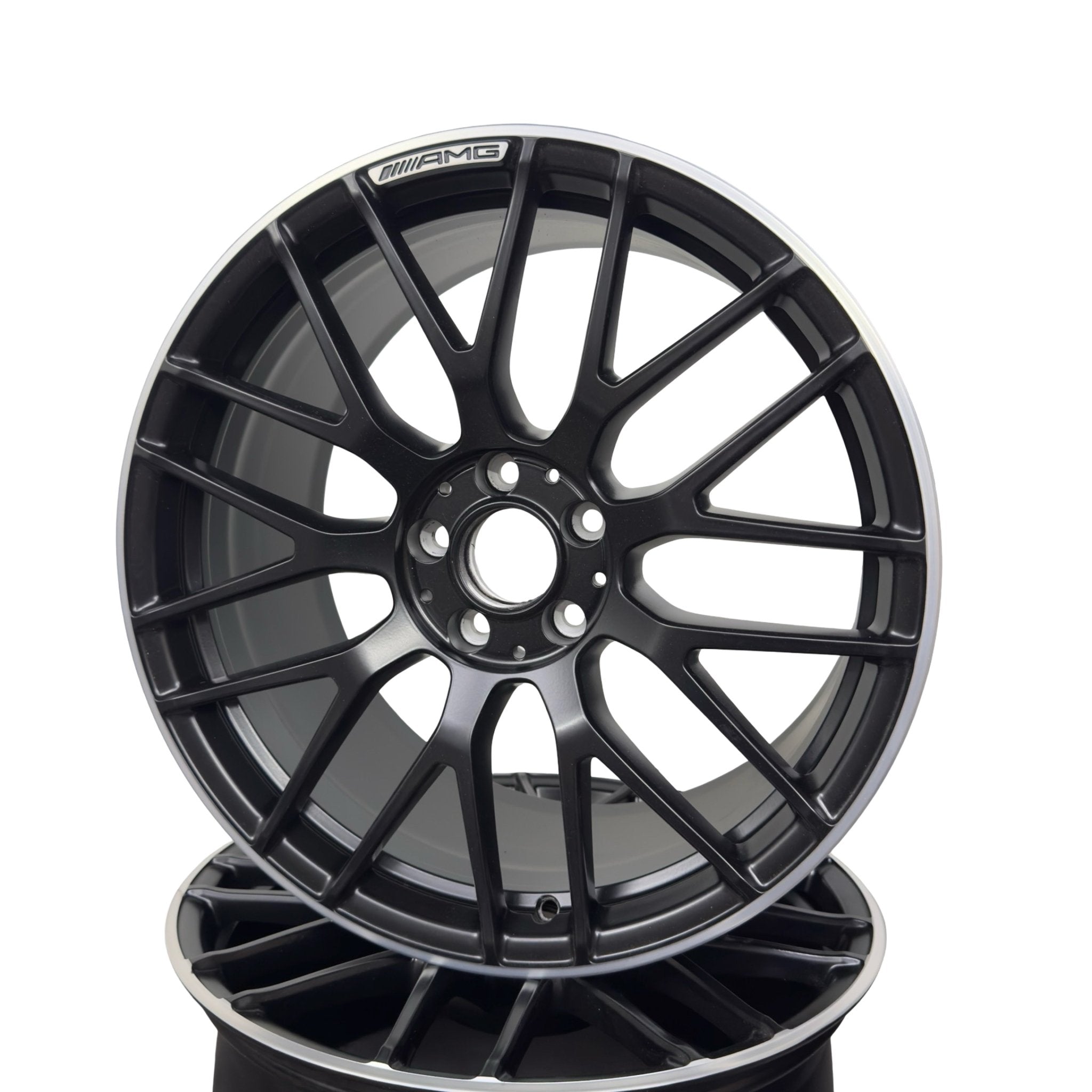 Genuine Mercedes C63 / C63S AMG W205 Multi Spoke 19 Inch Alloys Set of 4 A2054011800 A2054011700 - GERMAN PARTS 