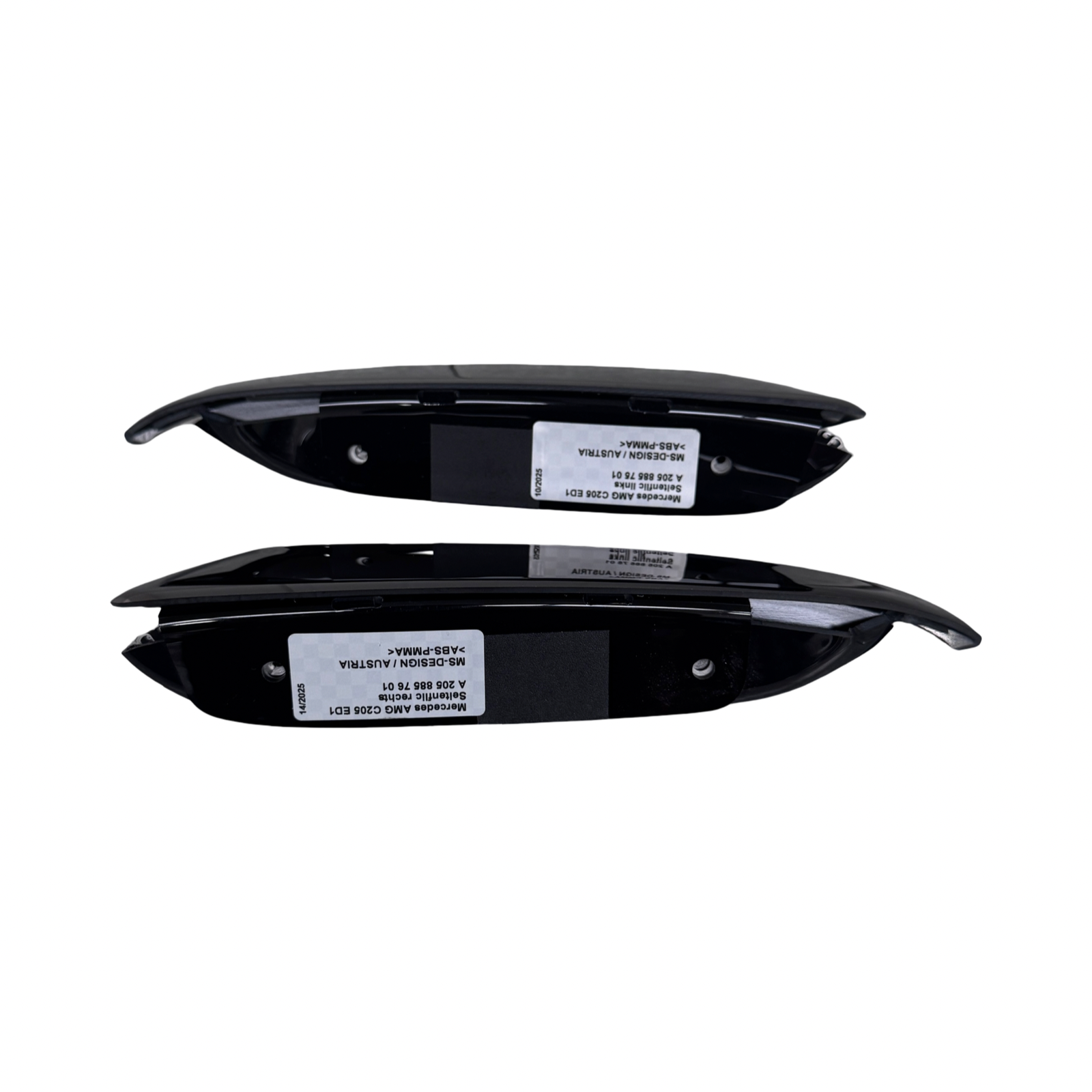 Mercedes C63 / C63s W205 Rear Bumper Flicks / Flaps A2058857501 / A2058857601