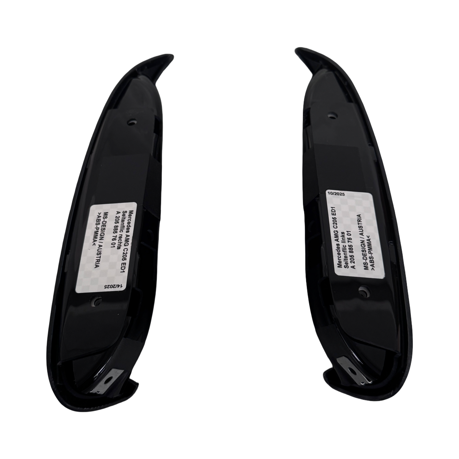 Mercedes C63 / C63s W205 Rear Bumper Flicks / Flaps A2058857501 / A2058857601