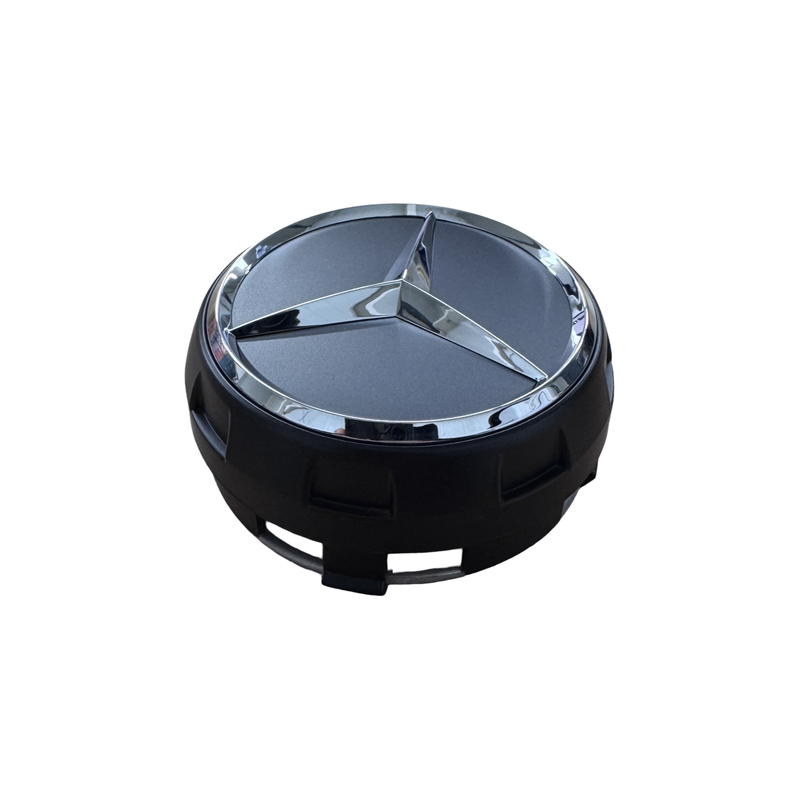 Genuine Mercedes-Benz AMG Satin Black Alloy Wheel Centre Caps X4 A0004000900