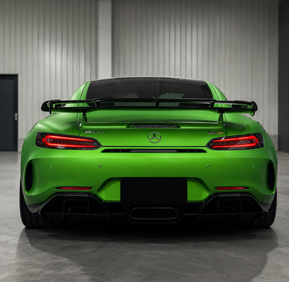 Mercedes AMG GTR R190 C190 Coupe Static Carbon Dual Layered Rear Wing