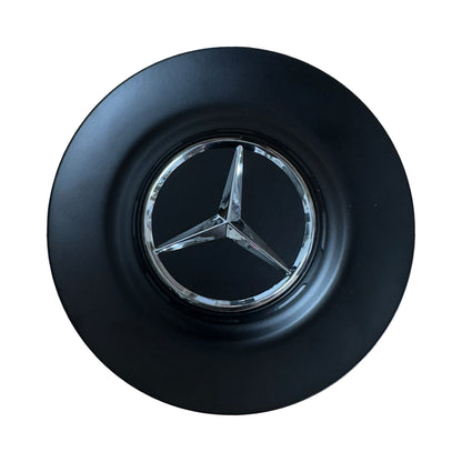 Mercedes AMG Wheel Centre Caps A0004001100 Matte Black