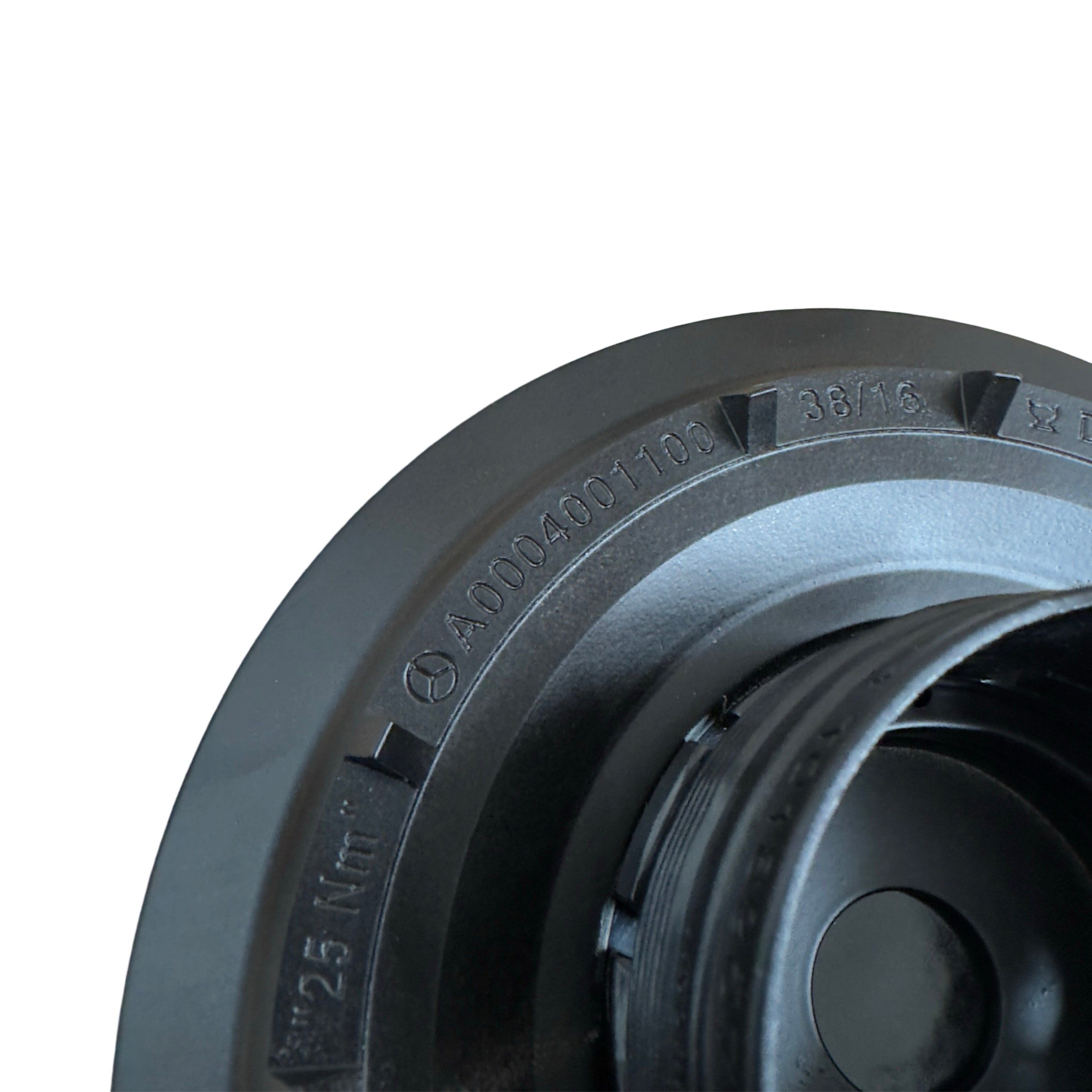 Mercedes AMG Wheel Centre Caps A0004001100 Matte Black