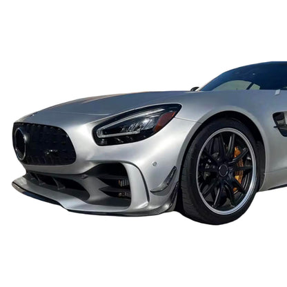 Mercedes AMG GTR R190 C190 Front Bumper Carbon Fibre Canards 2017 - 2022 (GTR PRO LOOK)