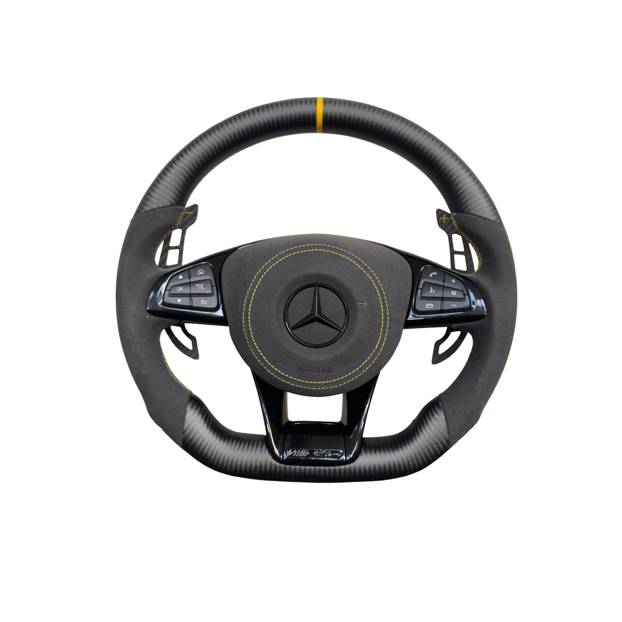MERCEDES AMG GT C190 W190 AMG Custom Multifunction Steering Wheel - GERMAN PARTS 