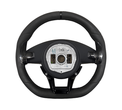 MERCEDES AMG GT C190 W190 AMG Multifunction Steering Wheel A1904607300 Full Alcantara (Black) - GERMAN PARTS 