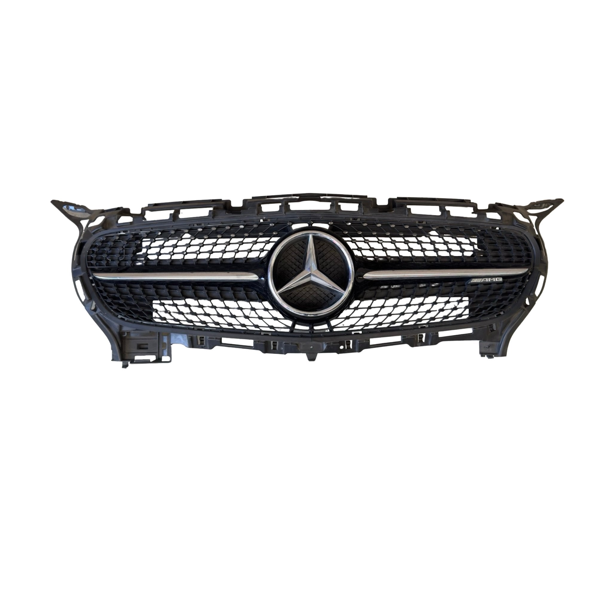 MERCEDES AMG GT GTS R190 C190 Diamond Grille Gloss Black 2015 - 2017 A1908850053 - GERMAN PARTS 