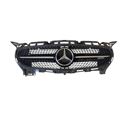 MERCEDES AMG GT GTS R190 C190 Diamond Grille Gloss Black 2015 - 2017 A1908850053 - GERMAN PARTS 