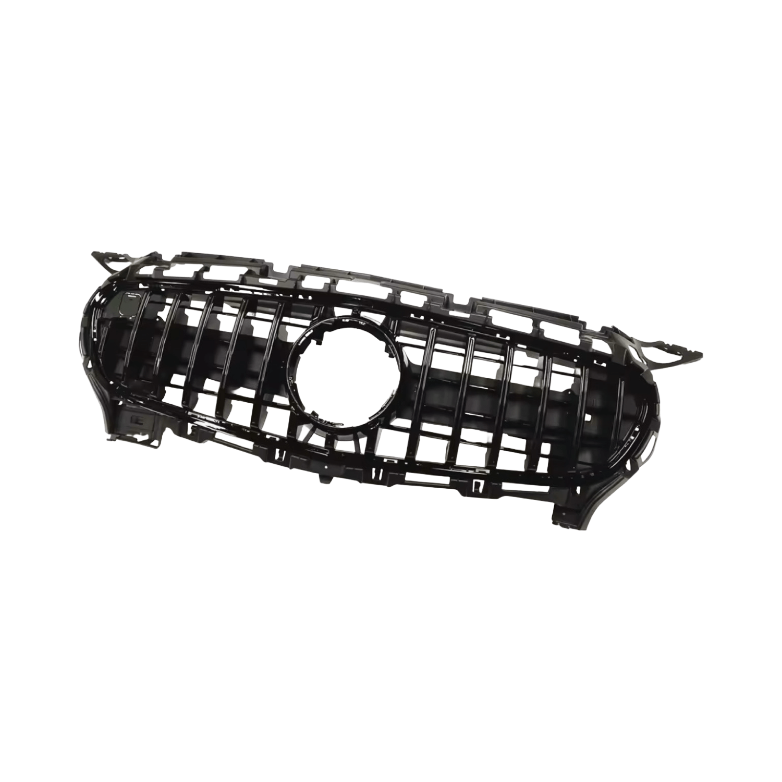MERCEDES AMG GT R190 C190 PANAMERICANA GRILLE GLOSS BLACK 2015 - 2017 - GERMAN PARTS 