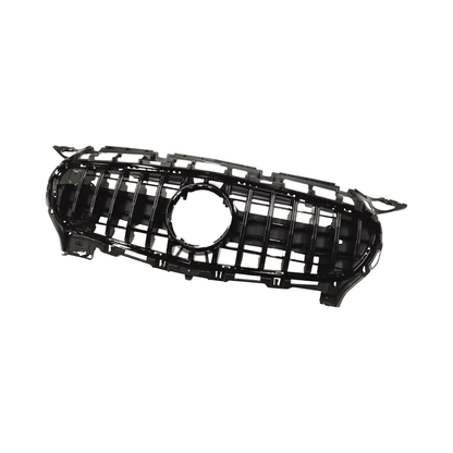 MERCEDES AMG GT R190 C190 PANAMERICANA GRILLE GLOSS BLACK 2015 - 2017 - GERMAN PARTS 