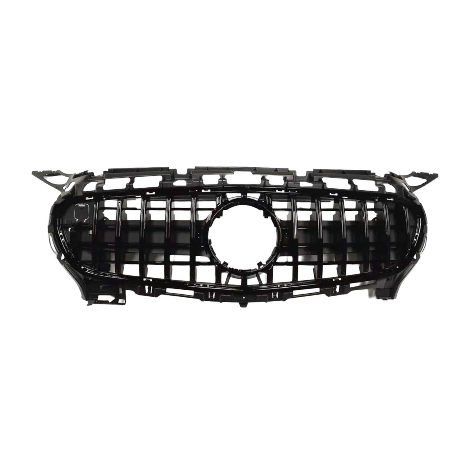 MERCEDES AMG GT R190 C190 PANAMERICANA GRILLE GLOSS BLACK 2015 - 2017 - GERMAN PARTS 