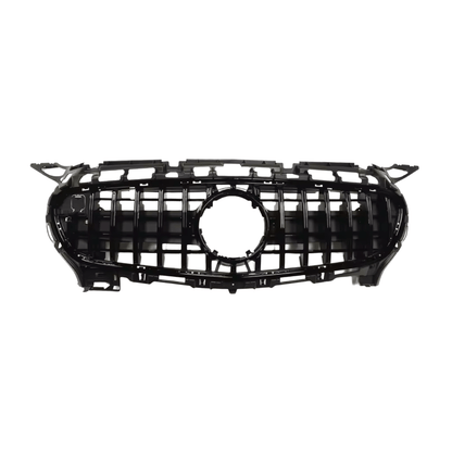 MERCEDES AMG GT R190 C190 PANAMERICANA GRILLE GLOSS BLACK 2015 - 2017 - GERMAN PARTS 