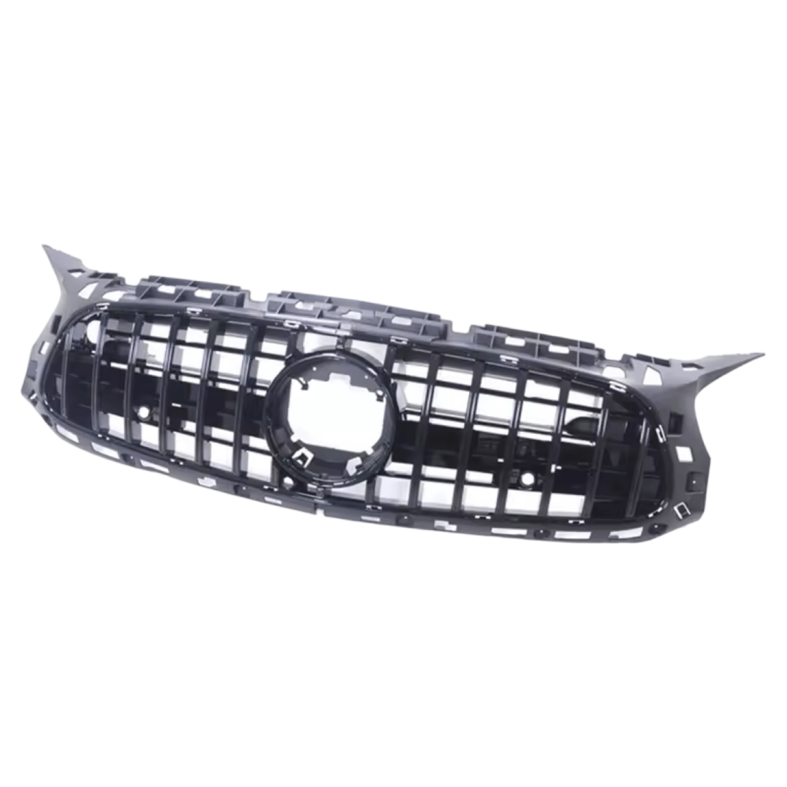 MERCEDES AMG GT R190 C190 PANAMERICANA GRILLE GLOSS BLACK 2017 + - GERMAN PARTS 