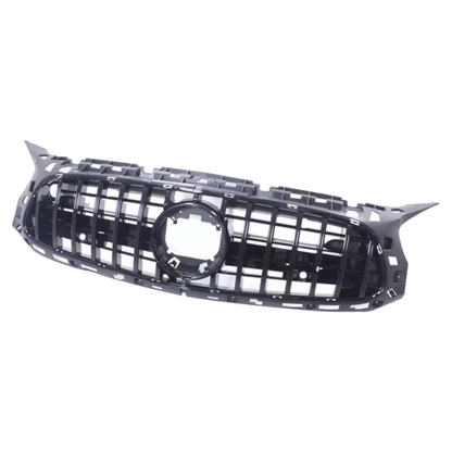 MERCEDES AMG GT R190 C190 PANAMERICANA GRILLE GLOSS BLACK 2017 + - GERMAN PARTS 
