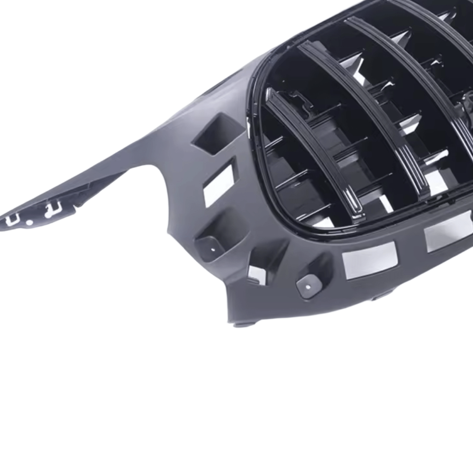MERCEDES AMG GT R190 C190 PANAMERICANA GRILLE GLOSS BLACK 2017 + - GERMAN PARTS 