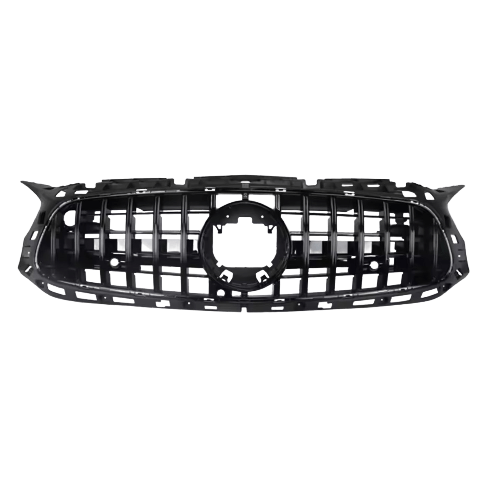MERCEDES AMG GT R190 C190 PANAMERICANA GRILLE GLOSS BLACK 2017 + - GERMAN PARTS 