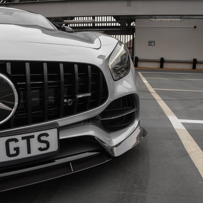 Mercedes AMG GT GTS GTC W190 C190 Carbon Front Splitter 2017 + - GERMAN PARTS 