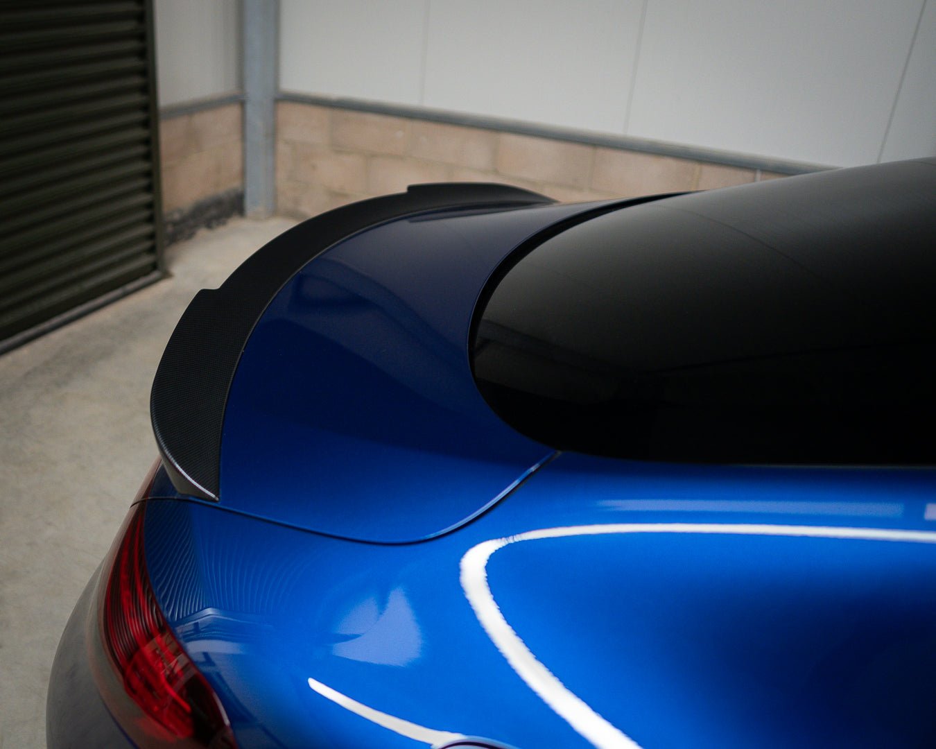 MERCEDES C63 W205 COUPE  BOOT SPOILER 2014 - 2022 CARBON LOOK - GERMAN PARTS 