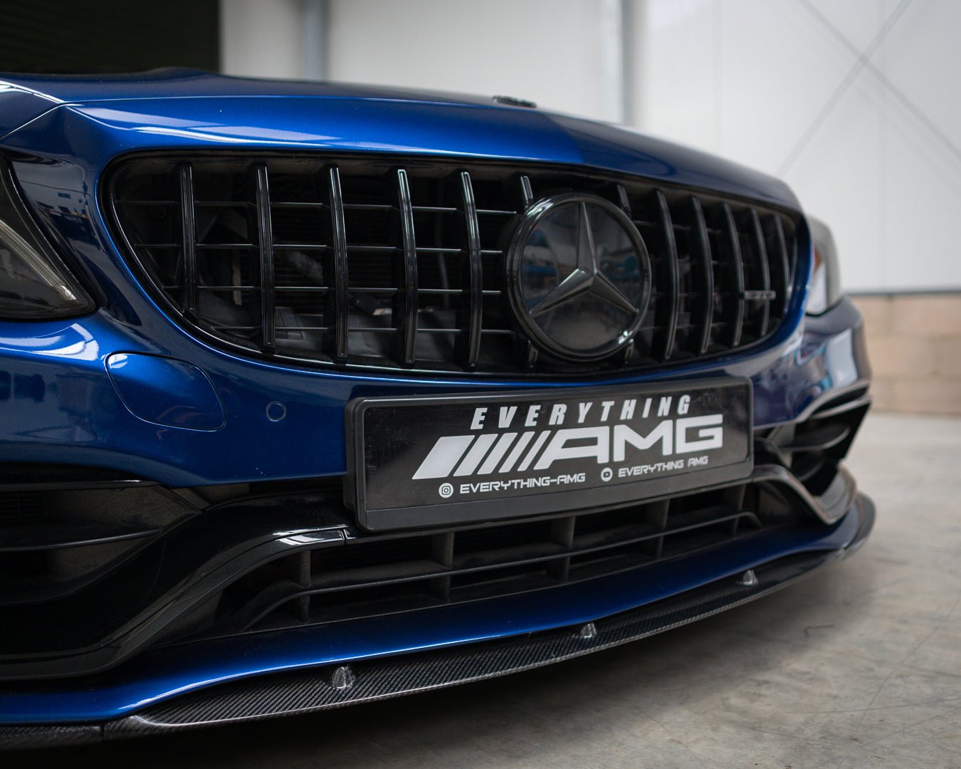 MERCEDES C63 W205 COUPE / SALOON PANAMERICANA GRILLE 2014 - 2018 (WITHOUT CAMERA) - GERMAN PARTS 