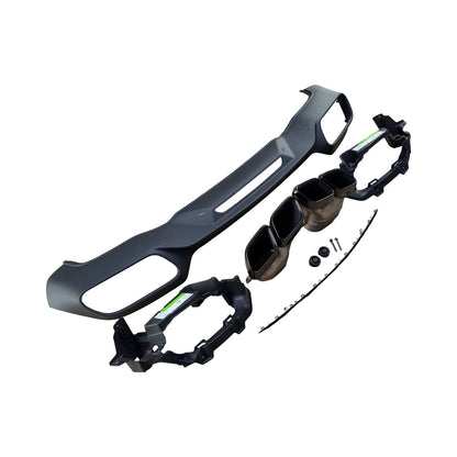 Mercedes AMG GT C190 Facelift Quad Exhaust Rear Bumper Diffuser Conversion Kit 2015 - 2022 - GERMAN PARTS 
