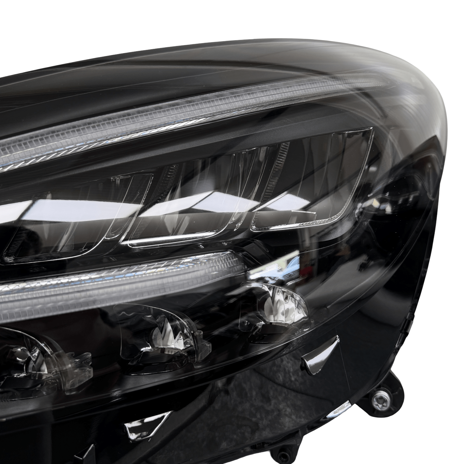 Mercedes AMG GT C190 LED Facelift Headlights Pair Left and Right (Conversion Kit) A1909060501 A1909060601 - GERMAN PARTS 