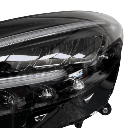 Mercedes AMG GT C190 LED Facelift Headlights Pair Left and Right (Conversion Kit) A1909060501 A1909060601 - GERMAN PARTS 