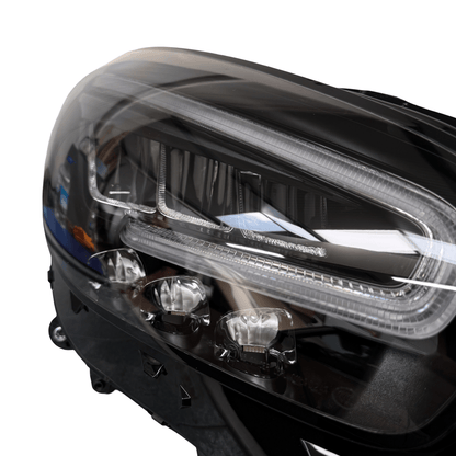 Mercedes AMG GT C190 LED Facelift Headlights Pair Left and Right (Conversion Kit) A1909060501 A1909060601 - GERMAN PARTS 