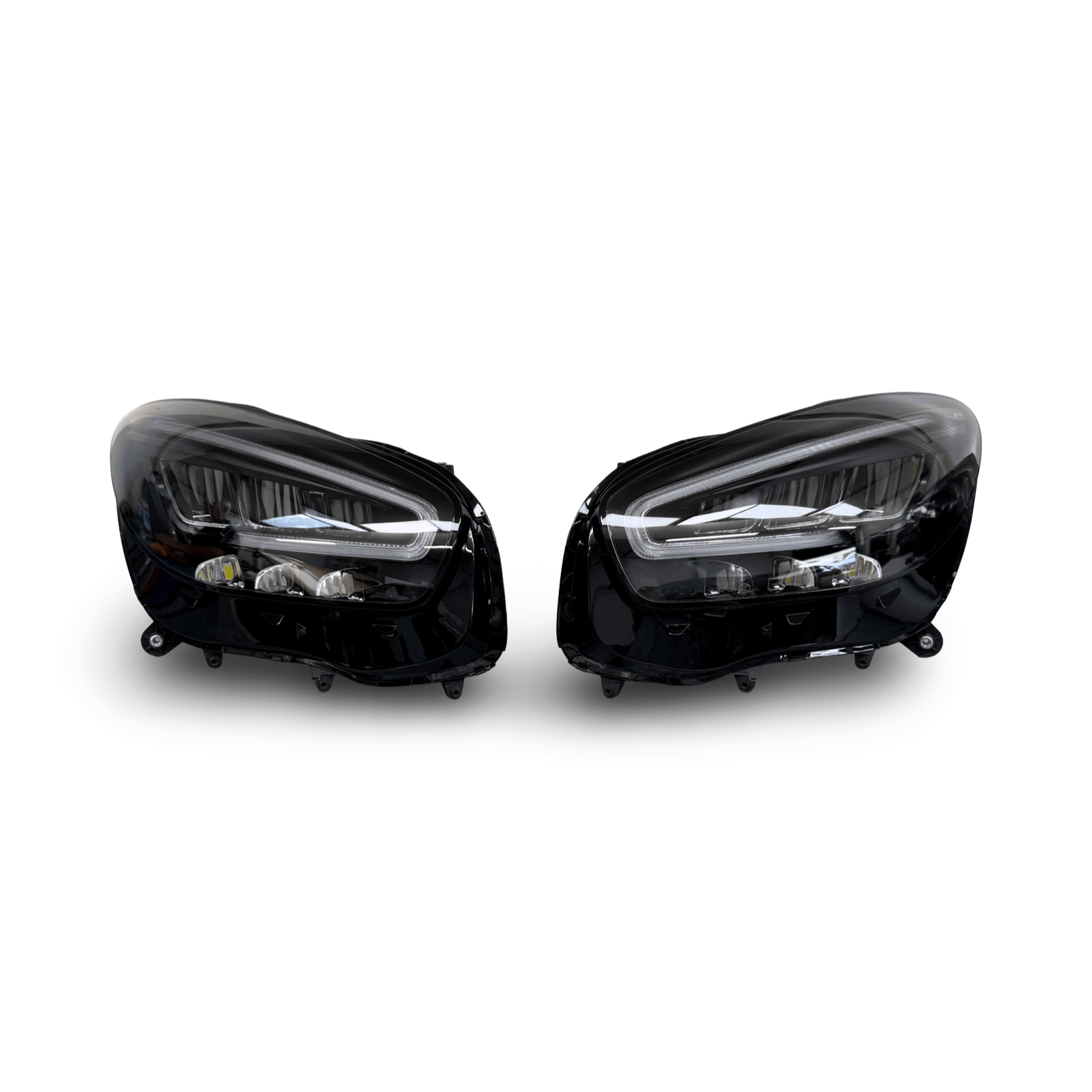 Mercedes AMG GT C190 LED Facelift Headlights Pair Left and Right (Conversion Kit) A1909060501 A1909060601 - GERMAN PARTS 