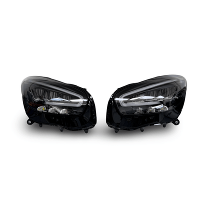 Mercedes AMG GT C190 LED Facelift Headlights Pair Left and Right (Conversion Kit) A1909060501 A1909060601 - GERMAN PARTS 