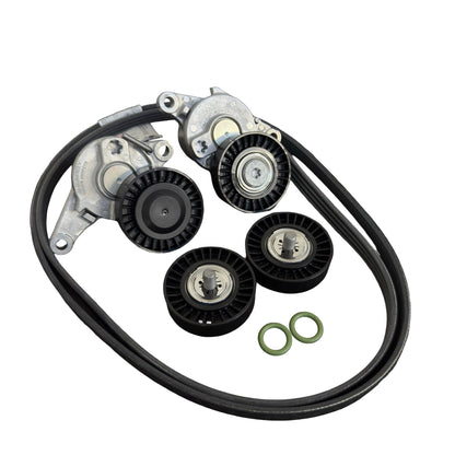 Mercedes AMG GT M178 Belt, Tensioner & Pulley Kit M178 A0039934296 A1772003400 A1782000070 A1772020019 A0129975648 A0039934396 - GERMAN PARTS 