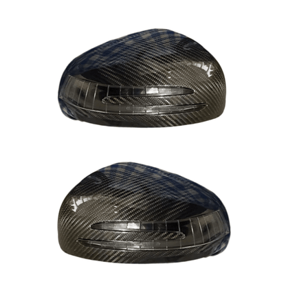 Mercedes AMG GT R190 C190 Carbon Fibre Door Mirror Covers 2015 - 2022 (pair of) - GERMAN PARTS 