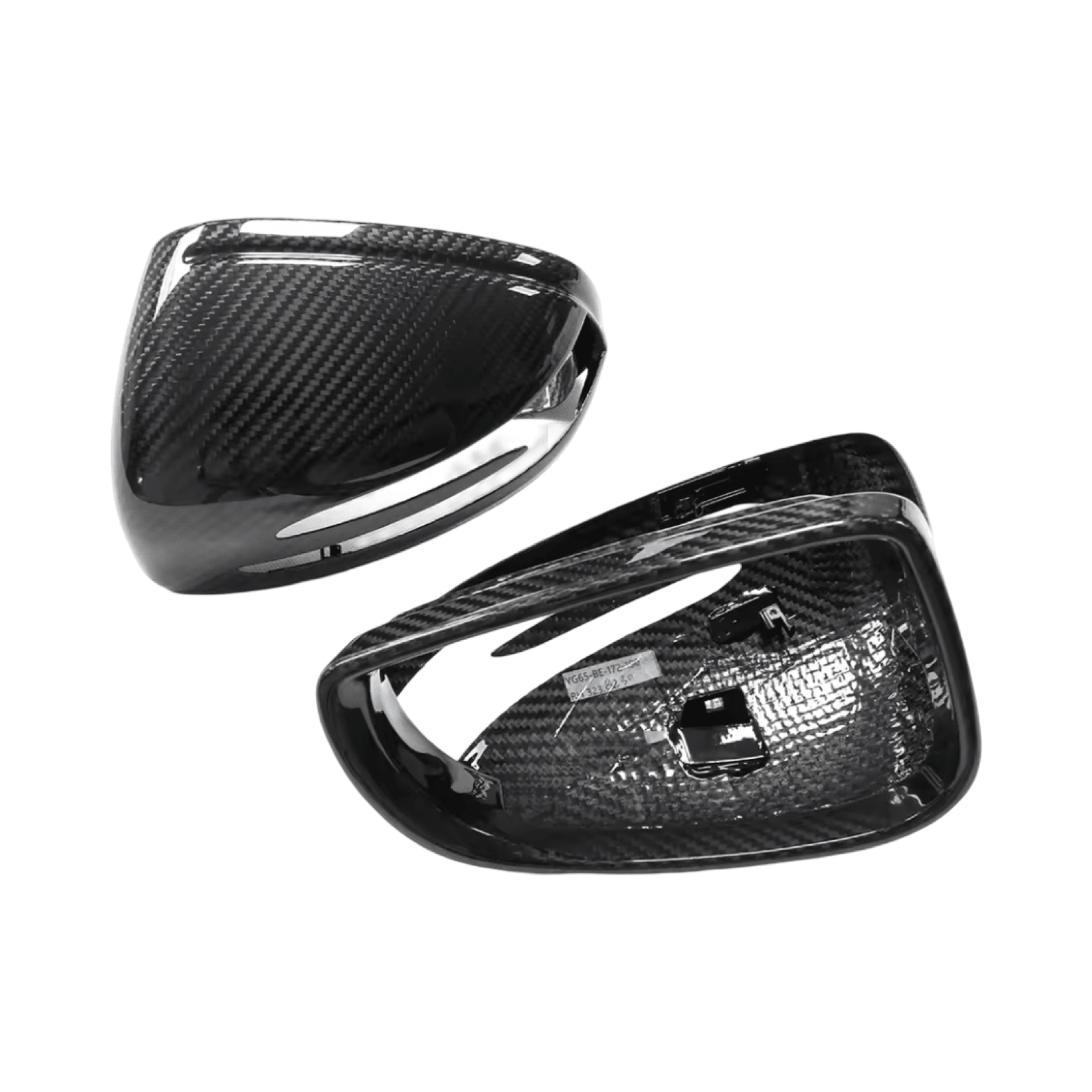Mercedes AMG GT R190 C190 Carbon Fibre Door Mirror Covers 2015 - 2022 (pair of) - GERMAN PARTS 
