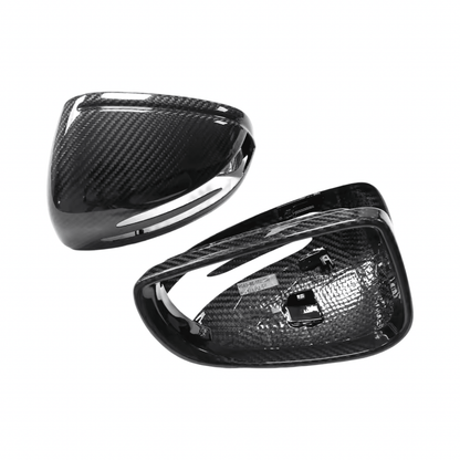 Mercedes AMG GT R190 C190 Carbon Fibre Door Mirror Covers 2015 - 2022 (pair of) - GERMAN PARTS 