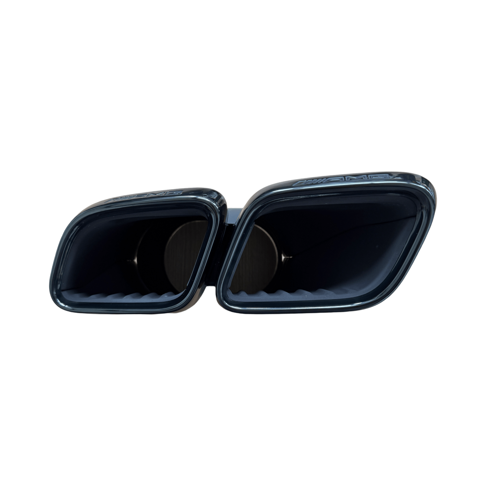 Mercedes AMG GT W190 X190 Quad AMG Left Side Exhaust Tip (BLACK) - GERMAN PARTS 