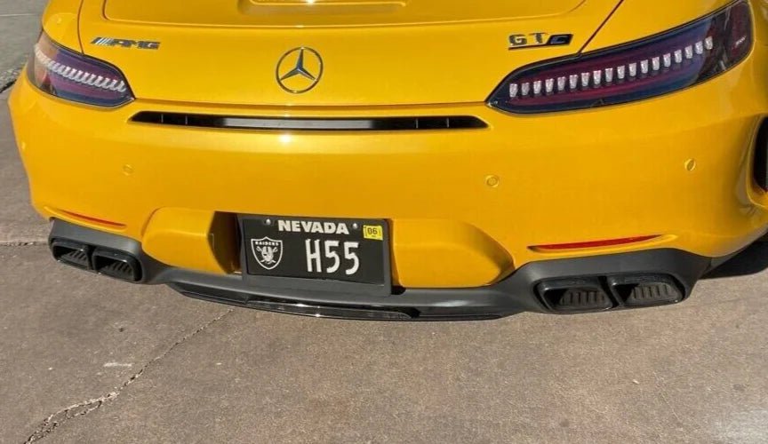 Mercedes AMG GT W190 X190 Quad AMG Left Side Exhaust Tip (BLACK) - GERMAN PARTS 