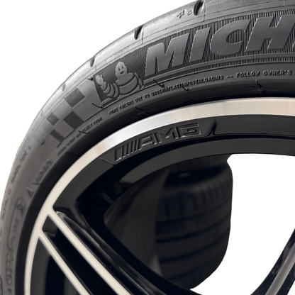 Mercedes AMG GTC / GTR C190 Multi Spoke 19 / 20 Inch Alloys Set of 4 A1904011900 A1904011800 - GERMAN PARTS 