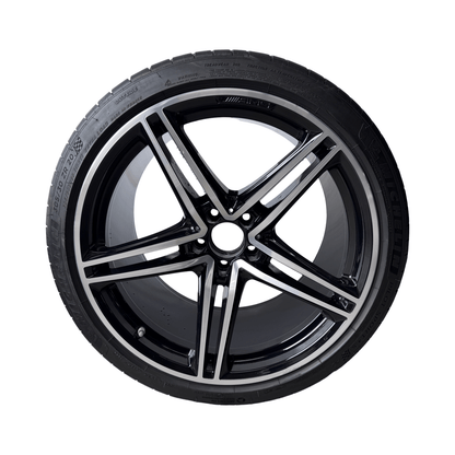 Mercedes AMG GTC / GTR C190 Multi Spoke 19 / 20 Inch Alloys Set of 4 A1904011900 A1904011800 - GERMAN PARTS 